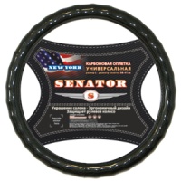 Оплетка на руль SENATOR New York 37-39см карбон