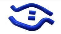 Патрубки радиатора 2110 ст.обр. (к-т из 4-х штук) cиликон синий A-RUS